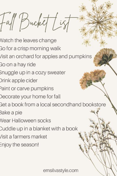 Fall Bucket List