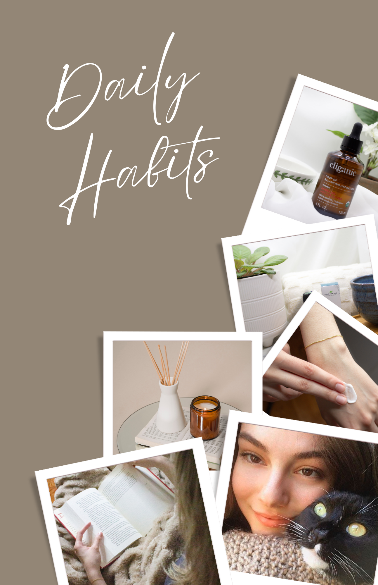 Elegant daily habits for a calm and beautiful lifestyle, including morning routines, home organization, and mindful moments.